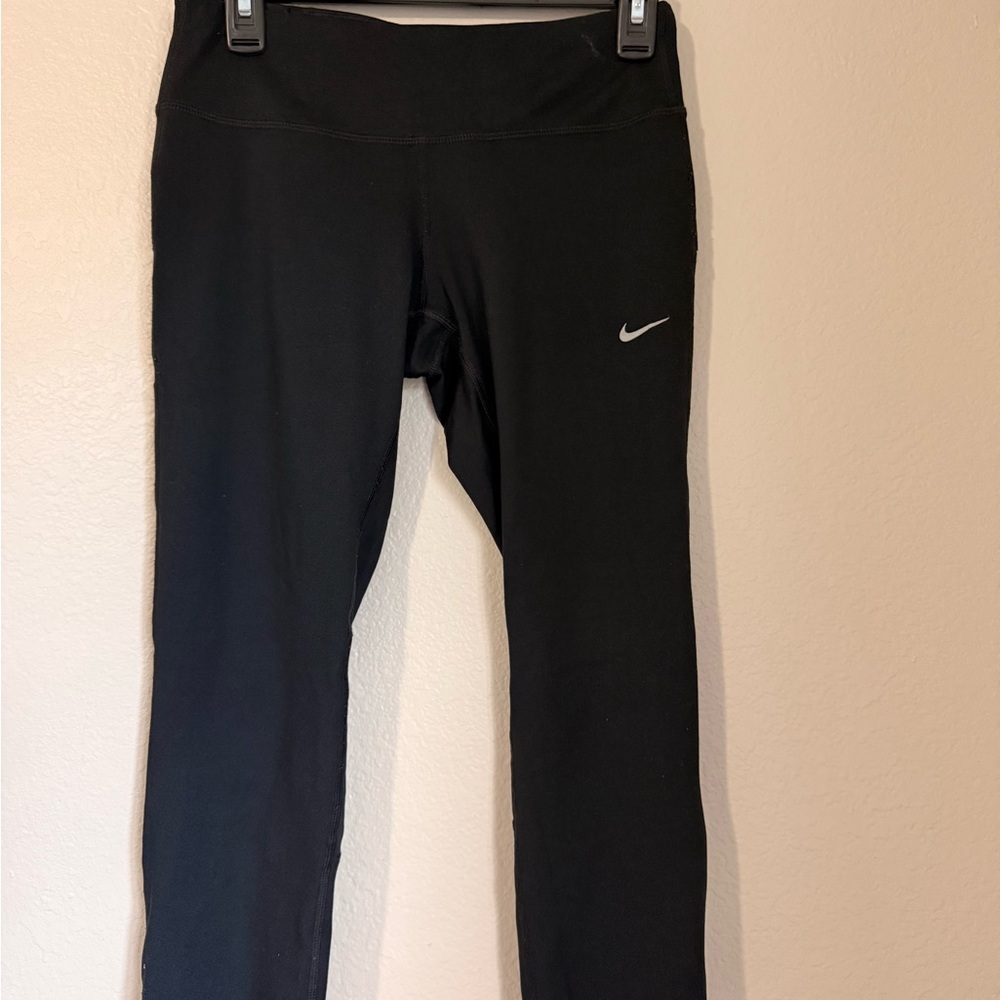 Nike Dri-FIT Running Leggings with Zip Pocket - Black - Women's Size S - Great